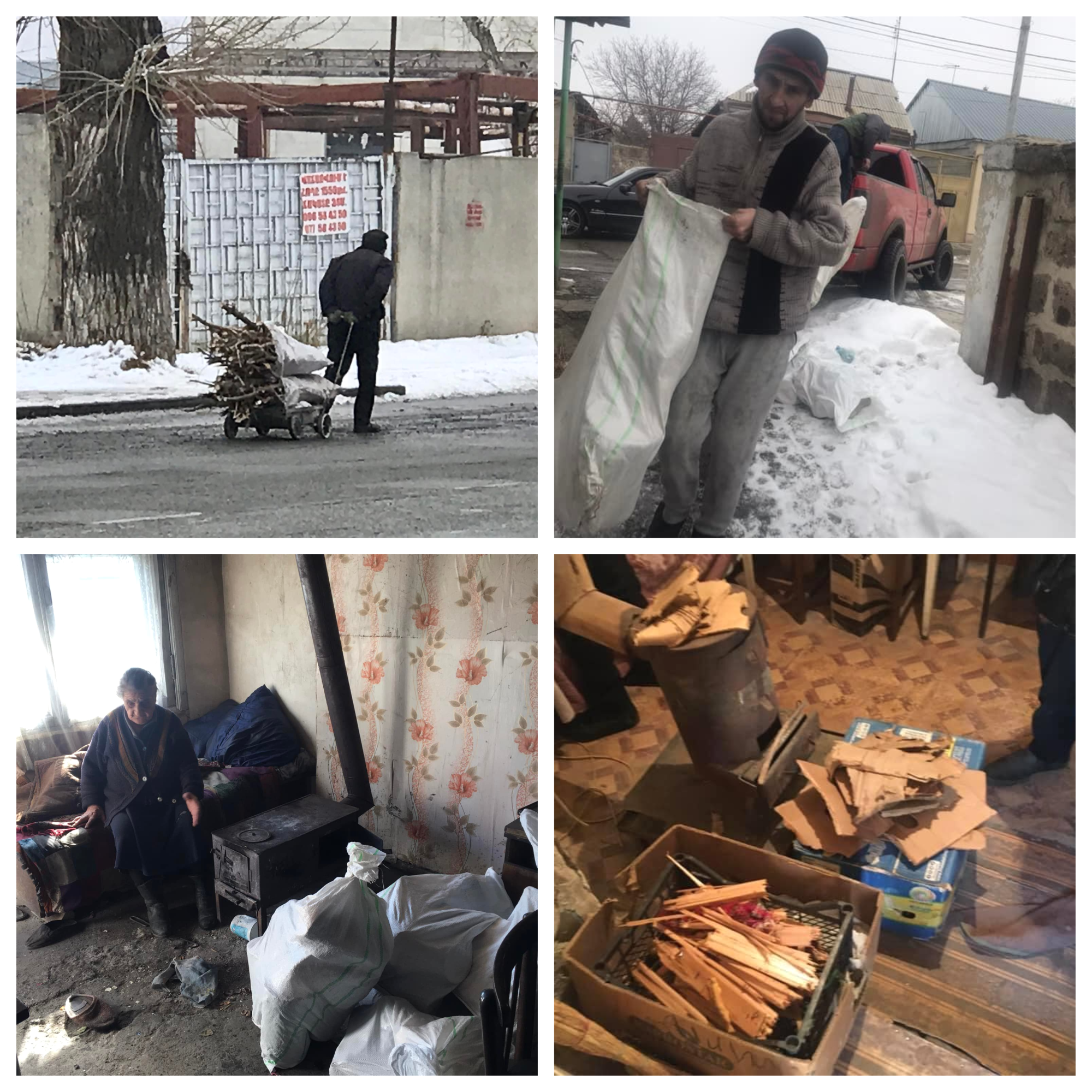 Winter firewood sack for socially needy and homeless family 2022-2023